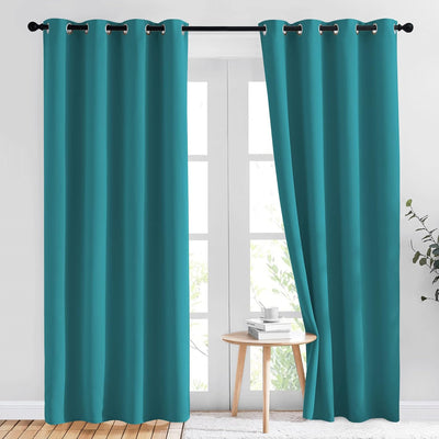 2-Piece Thermal Blackout Window Curtain | 54" W x 84" L Each Panels | 100% Polyester | Blocks 99% Sunlight |Noise-Reducing | 8 Grommets Per Panel | Total 2 Panels in 1 Package