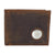 Men's Vintage Leather RFID Blocking Slim Bifold Wallet with AirTag Holder