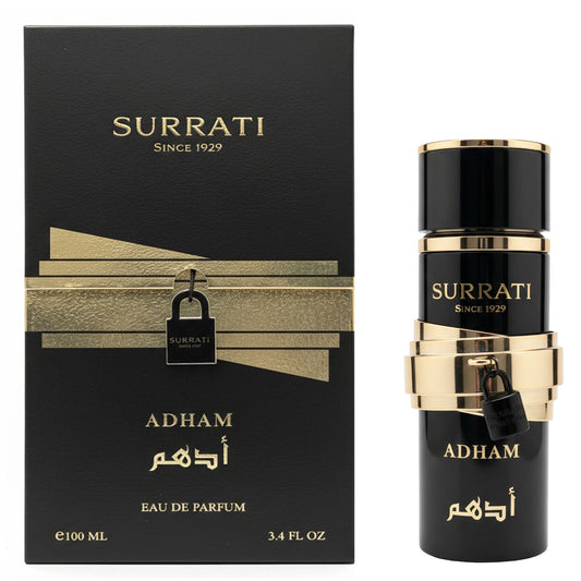 Surrati Adham 3.4 FL.OZ Perfume for Men and Women - Premium Spray Bottle Long-Lasting Unisex Arabian Perfume Luxury Fragrance