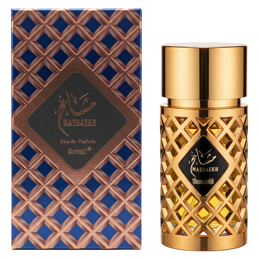 Surrati Mashaekh 3.4 FL.OZ Perfume for Men and Women - Luxury Unisex Long-Lasting Perfume