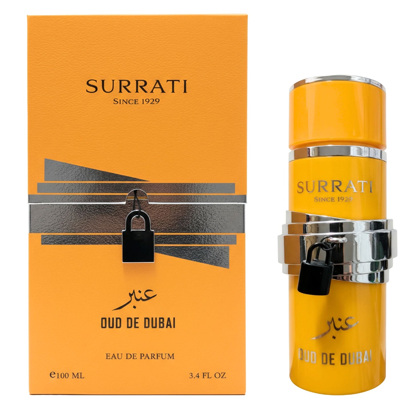 Surrati Oud De Dubai 3.4 FL.OZ Perfume for Men and Women - Long-Lasting Unisex Arabian Perfume Luxury Oud Fragrance