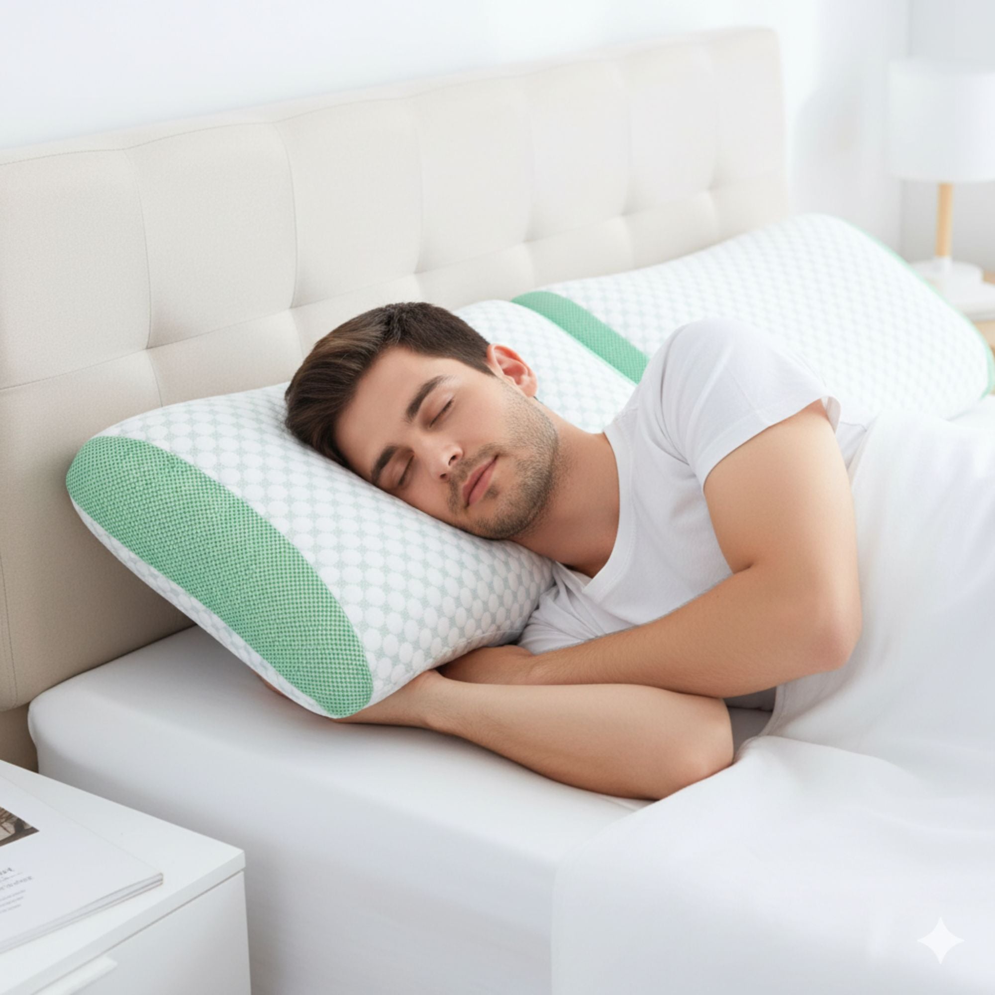 1-Pack Standard Size Memory Foam Pillow with Removable Cover – Supportive, Comfortable & Breathable for Better Sleep