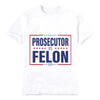 Unisex Graphic Tee Kamala-Prosecutor vs Felon Print Casual T-Shirt