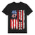 Unisex Graphic Tee Trump-4547-Flag Print Casual T-Shirt