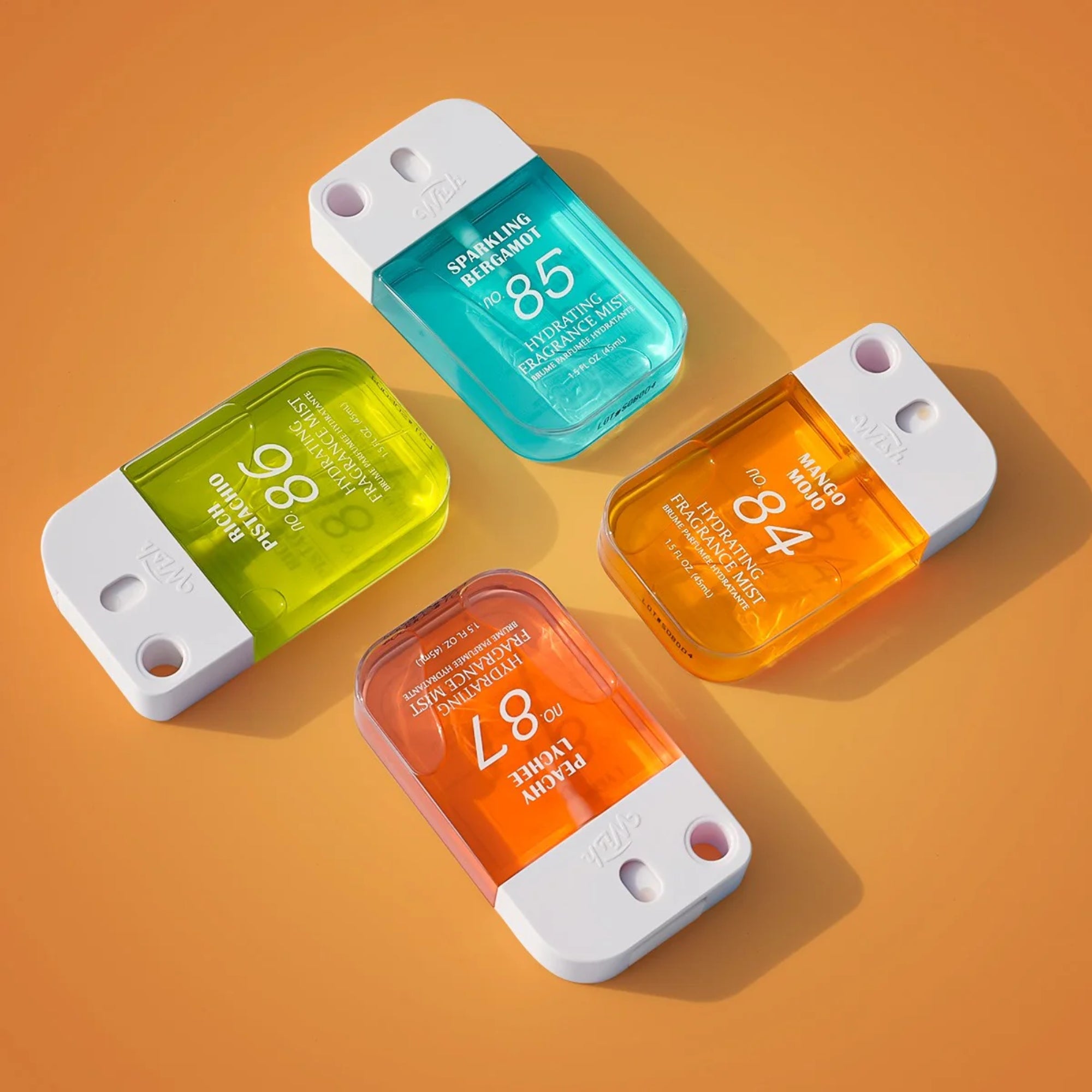 4-Pack Hydrating Fragrance Mist Set 1.5 FL.OZ (45ml) | Refreshing Body & Hair Spritz | Lightweight & Long-Lasting Scent | Perfect for Daily Use