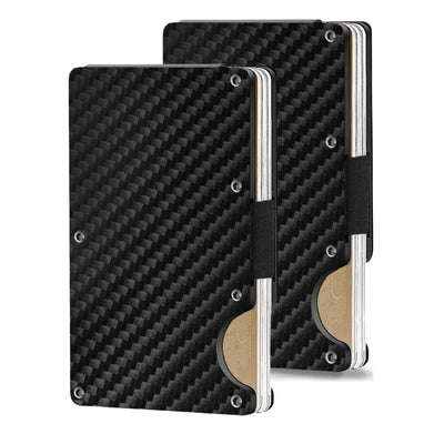 Carbon Fiber Minimalist Credit Card Wallet (2-Pack)