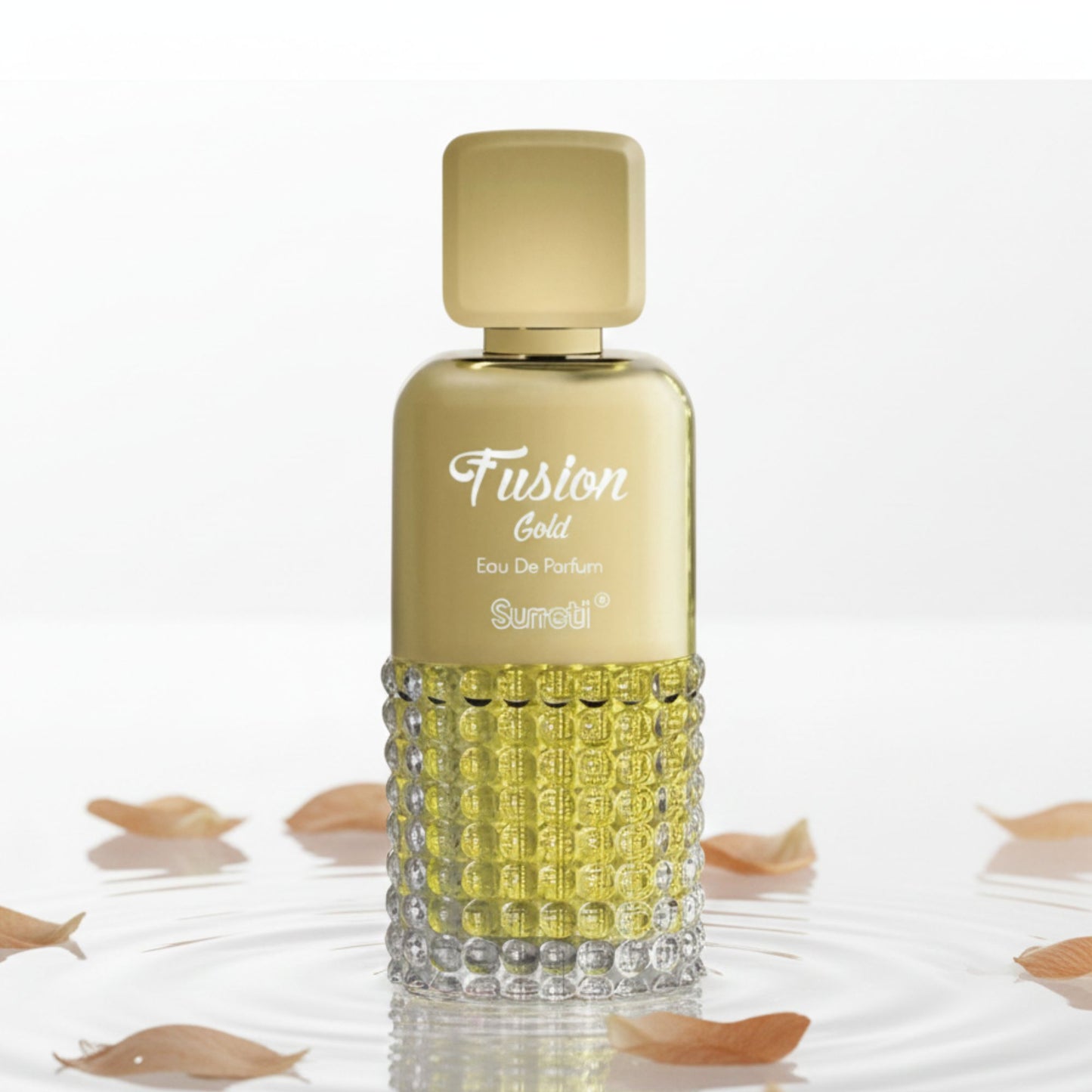 Surrati Fusion Gold 3.4 FL.OZ Perfume for Men and Women - Rich Smooth Aroma Long-Lasting Wear Luxury Scent