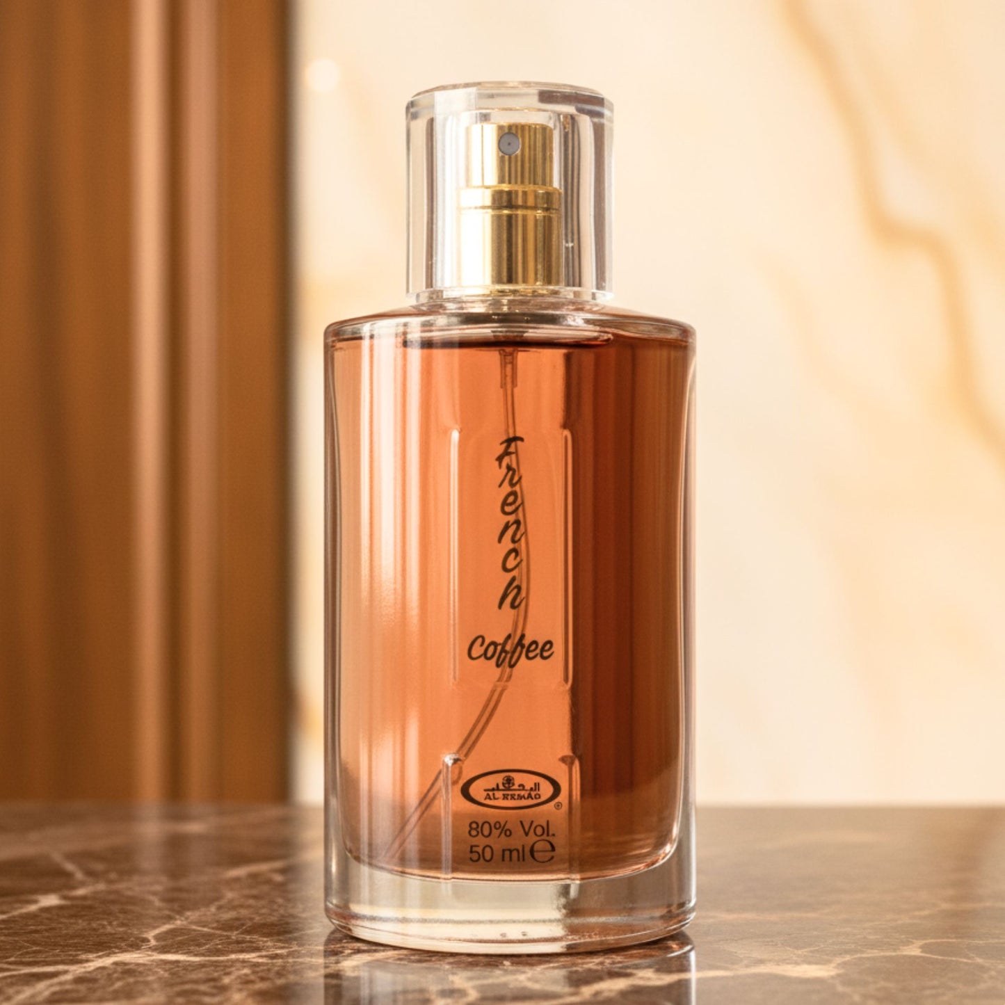 Al Rehab French Coffee Perfume 1.65 FL.OZ – Rich Aromatic Blend with Coffee, Cocoa & Vanilla Notes for Long-Lasting Unisex Fragrance