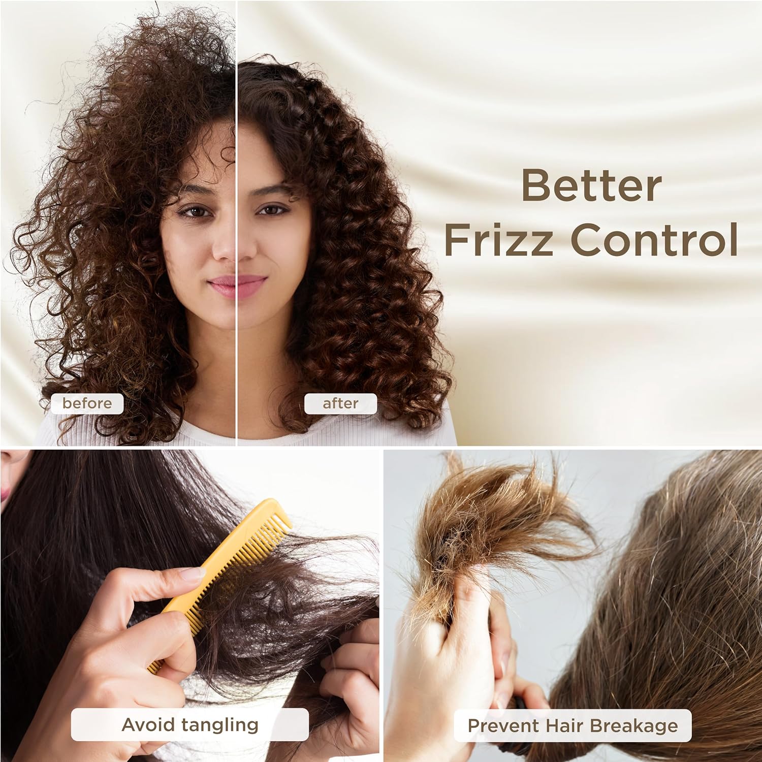 Satin Pillow Case - Standard Size 20 X 26 inches (2-Pack or 4-Pack)