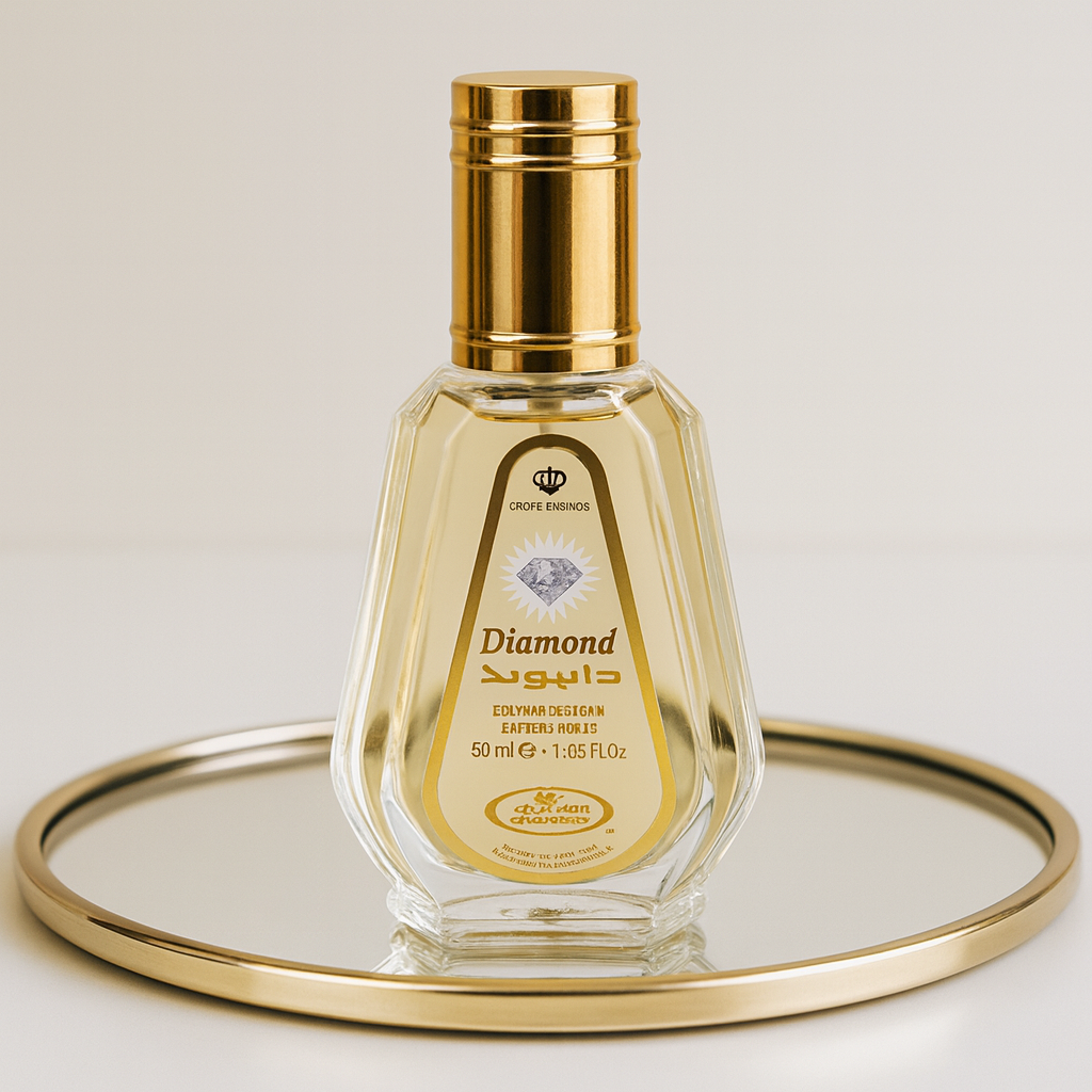 Al-Rehab Diamond Perfume for Men and Women 50ml - Long-Lasting Unisex Fragrance, Fresh, Smooth, All-Day Wear Scent