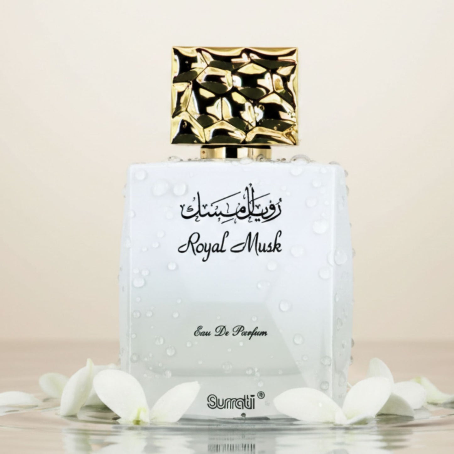 Surrati Royal Musk 3.4 FL.OZ Perfume for Men and Women - Premium Musk Essence Long-Lasting Unisex Fragrance Refined Modern Daily Wear