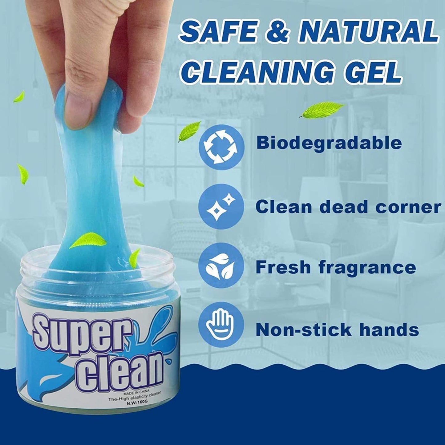 Universal Car Cleaning Gel for Dust Cleaning (2-Pack)