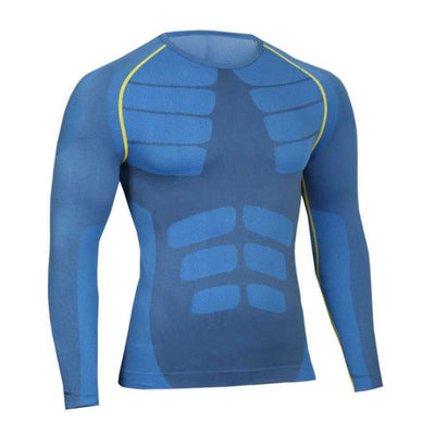 Men's Long Sleeve Compression Workout Shirts for Gym, Running, Fitness & Sports