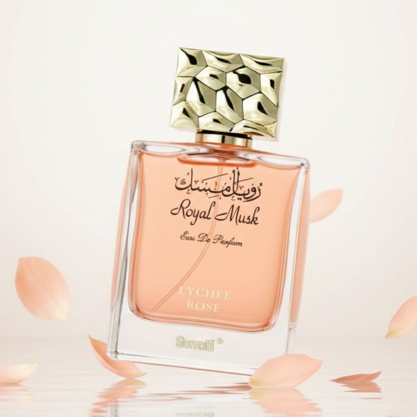 Surrati Royal Musk Lychee Rose 3.4 FL.OZ Perfume for Men and Women - Premium Musk Essence, Long-Lasting Unisex Scent for Daily Wear & Special Occasions