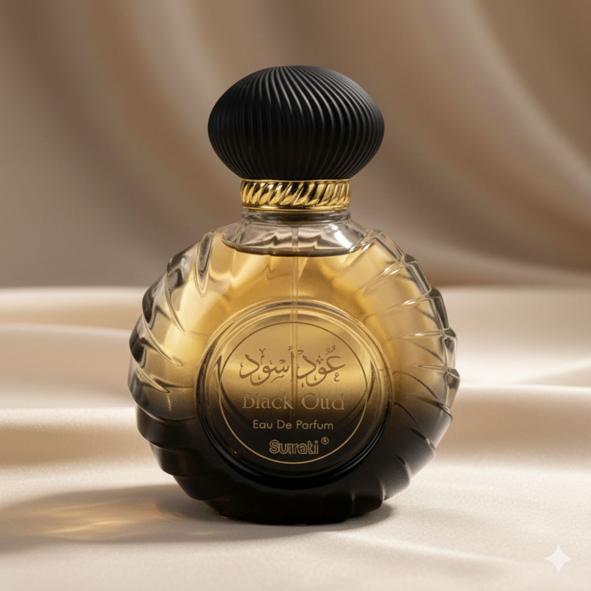 Surrati Black Oud 3.4 FL.OZ Perfume for Men and Women - Perfume Long-Lasting Unisex Arabian Luxury Fragrance