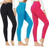 3-Pack Women's High-Waisted Cozy Fleece-Lined Seamless Leggings