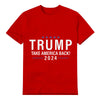 Unisex Graphic Tee Trump-Take America Back Print Casual T-Shirt