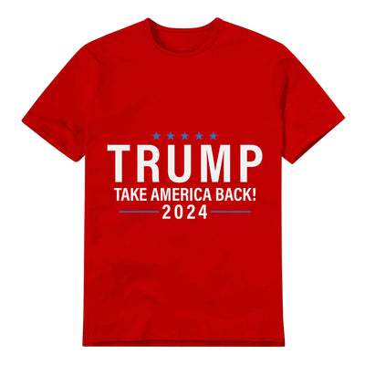 Unisex Graphic Tee Trump-Take America Back Print Casual T-Shirt