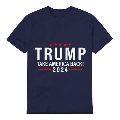 Unisex Graphic Tee Trump-Take America Back Print Casual T-Shirt