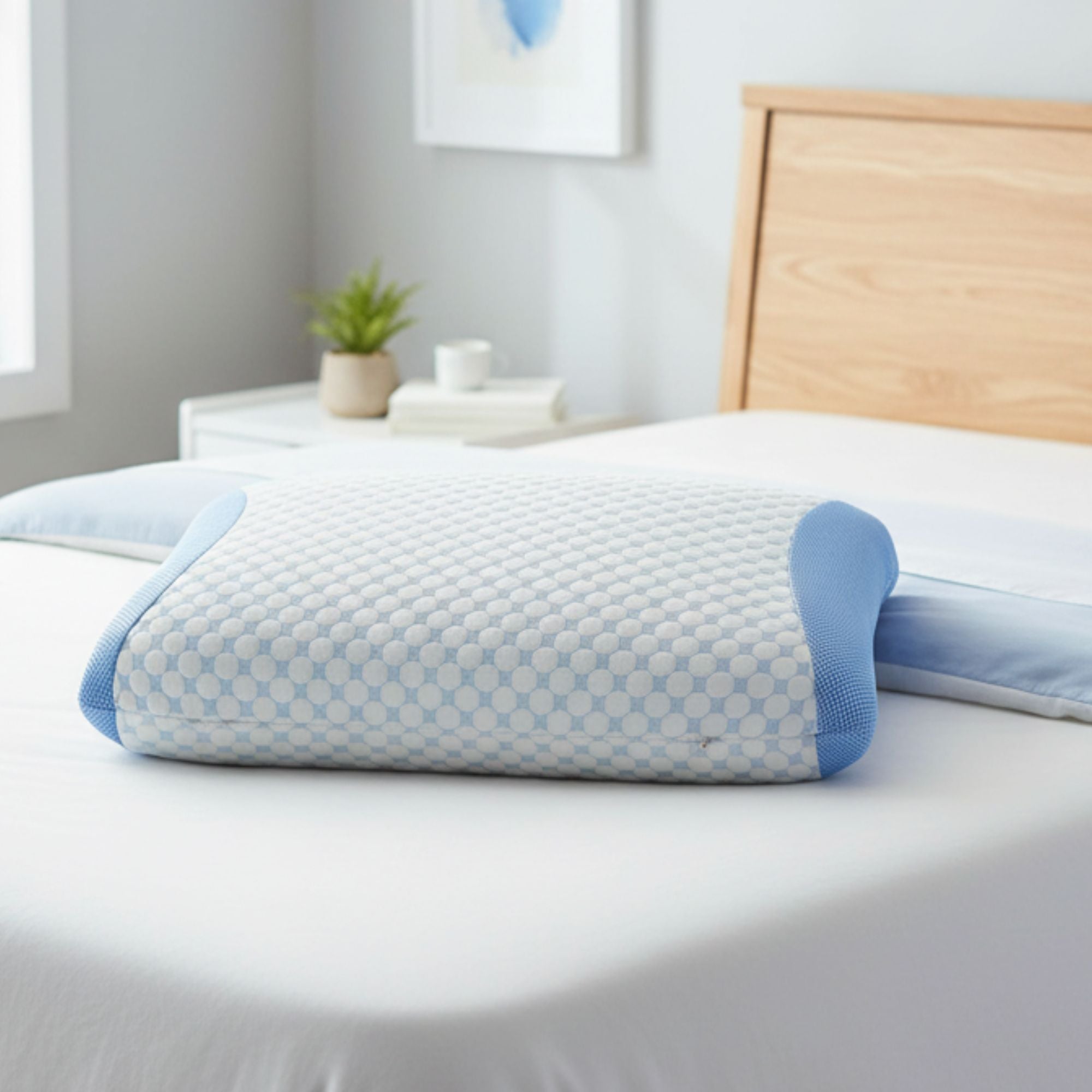 1-Pack Standard Size Memory Foam Pillow with Removable Cover – Supportive, Comfortable & Breathable for Better Sleep