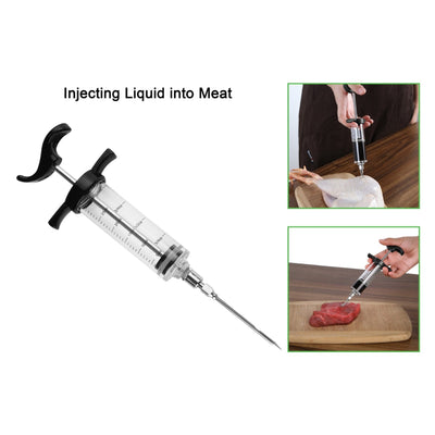 Ultimate Kitchen Tool Set - Meat Injector, Meat Masher, and Garlic