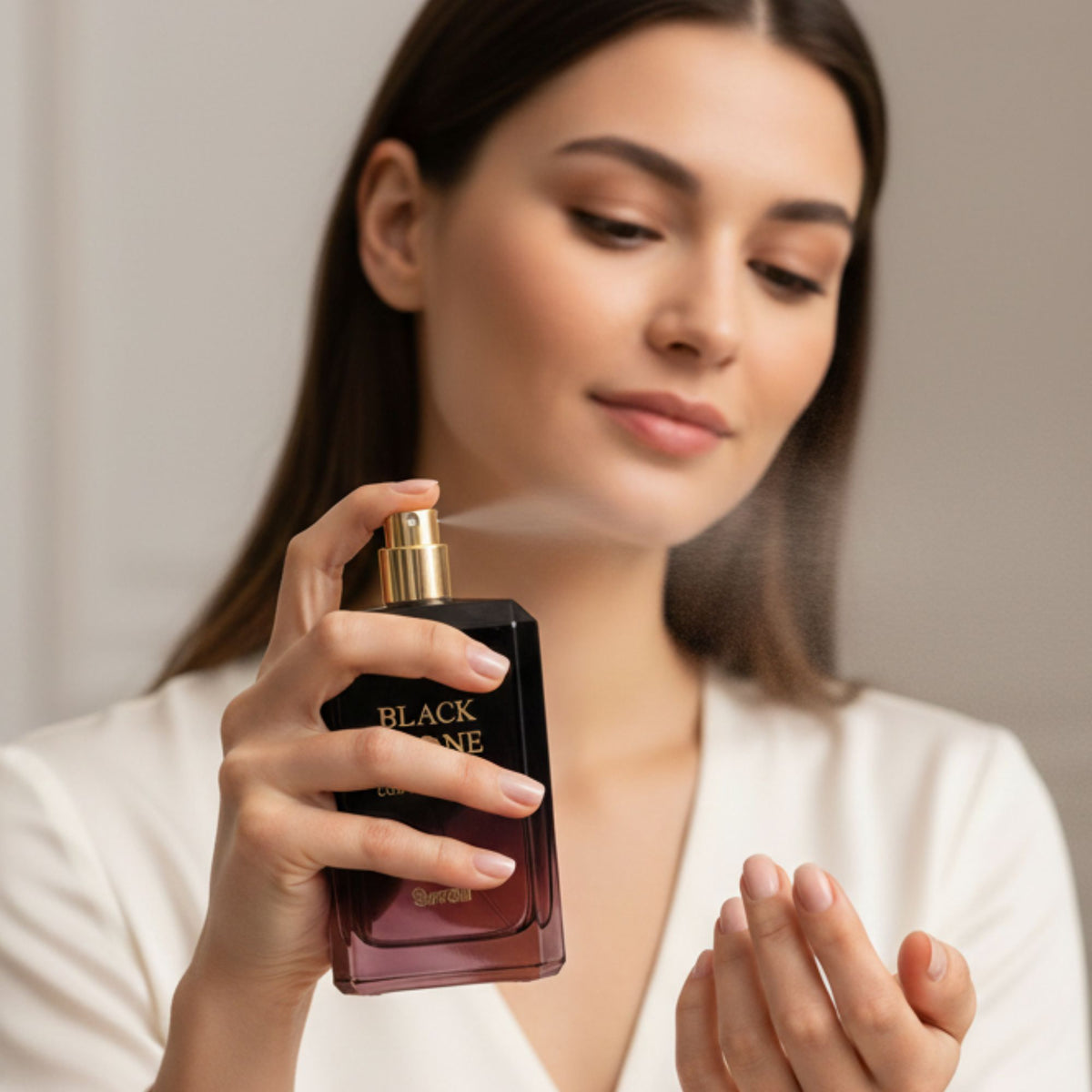 Surrati Black Stone 3.4 FL.OZ Perfume for Men and Women - Premium Glass Spray Long-Lasting Perfume Arabian Luxury Scent