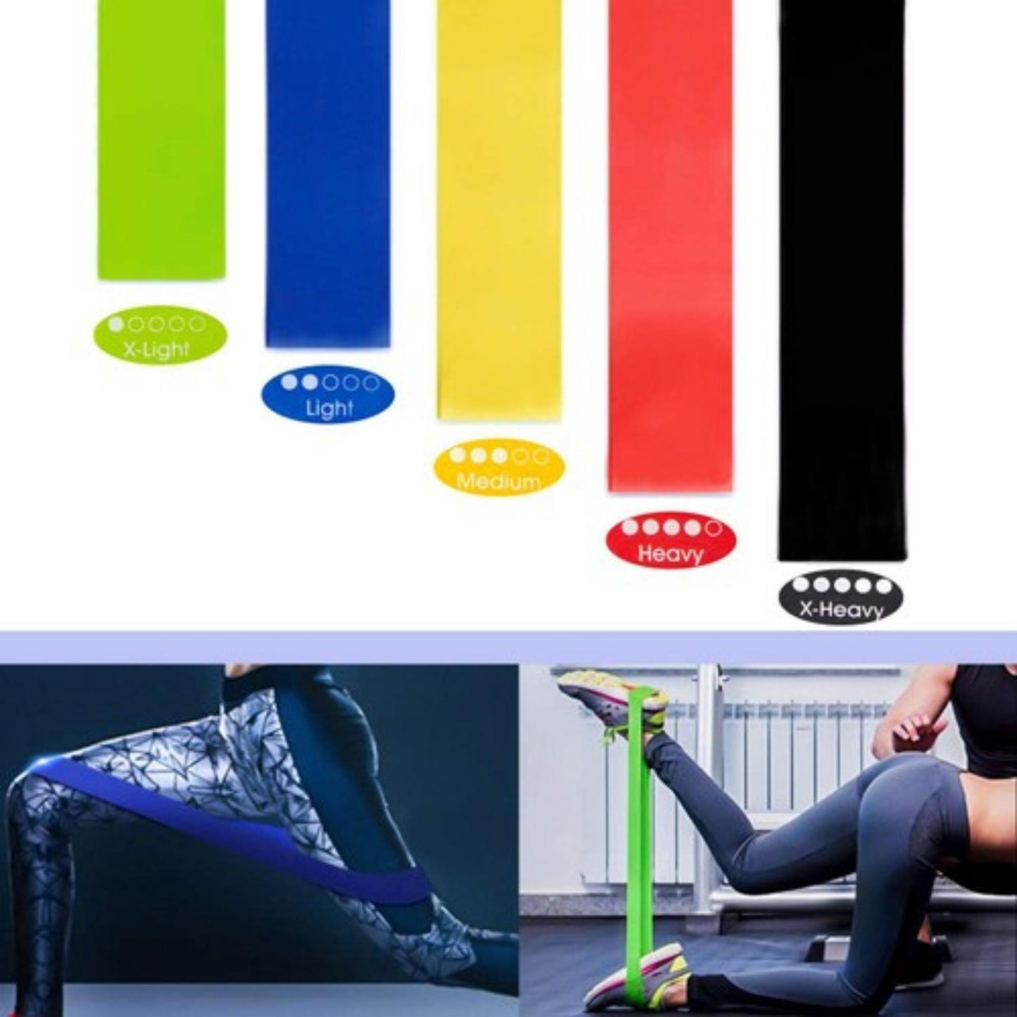 Set of 5 Resistance Loop Exercise Bands