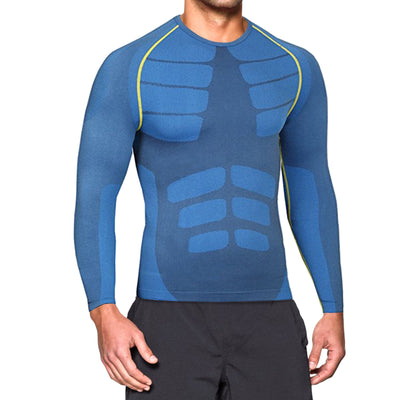 Men's Long Sleeve Compression Workout Shirts for Gym, Running, Fitness & Sports