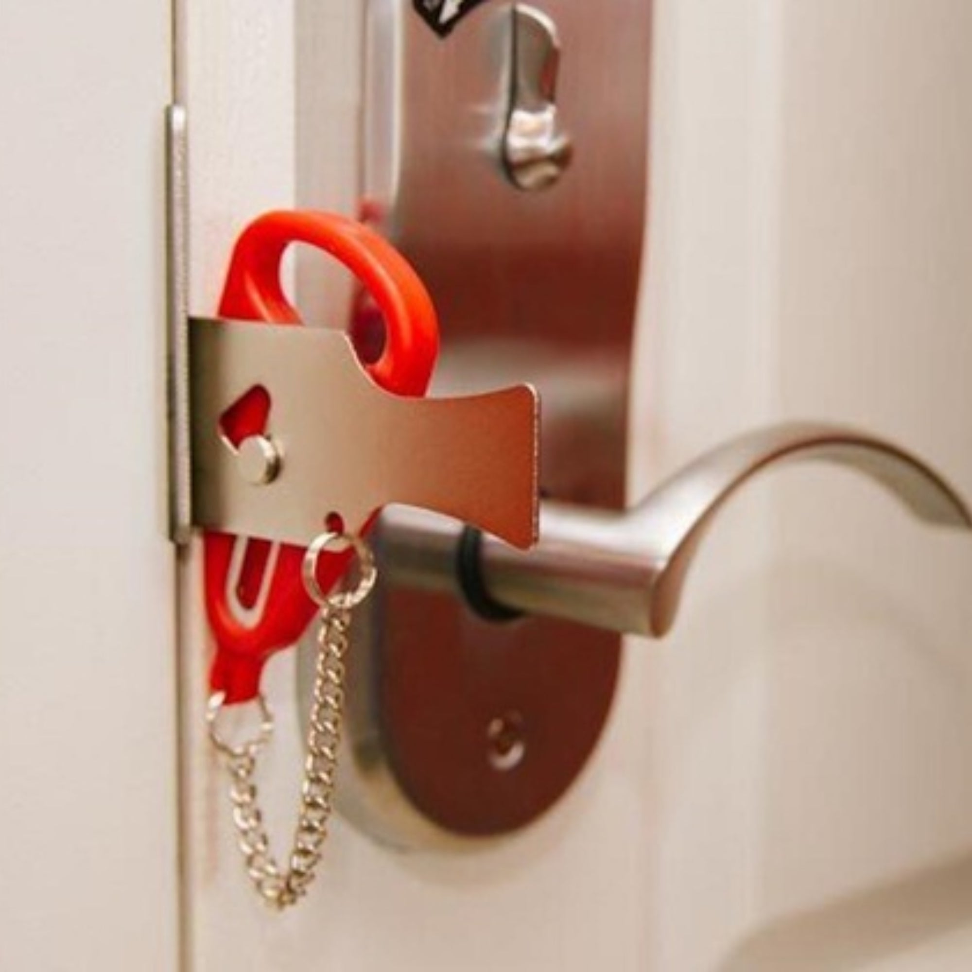 2-Pack Portable Door Lock Set – Heavy-Duty Steel Travel Safety Lock for Home, Hotel, Apartment & School Dorm – Easy Install Extra Security Device