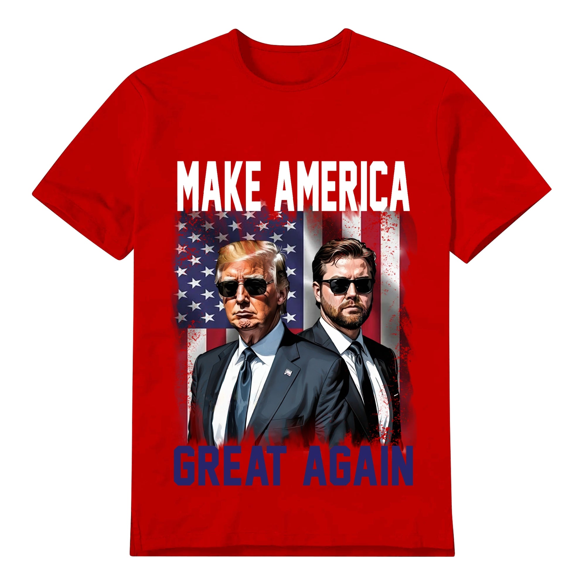 Unisex Graphic Tee Trump-Vance-Sunglasses Print Casual T-Shirt