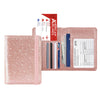 RFID Blocking Glittery Passport Holders with Elastic Band Closure Stylish & Secure Travel Wallets