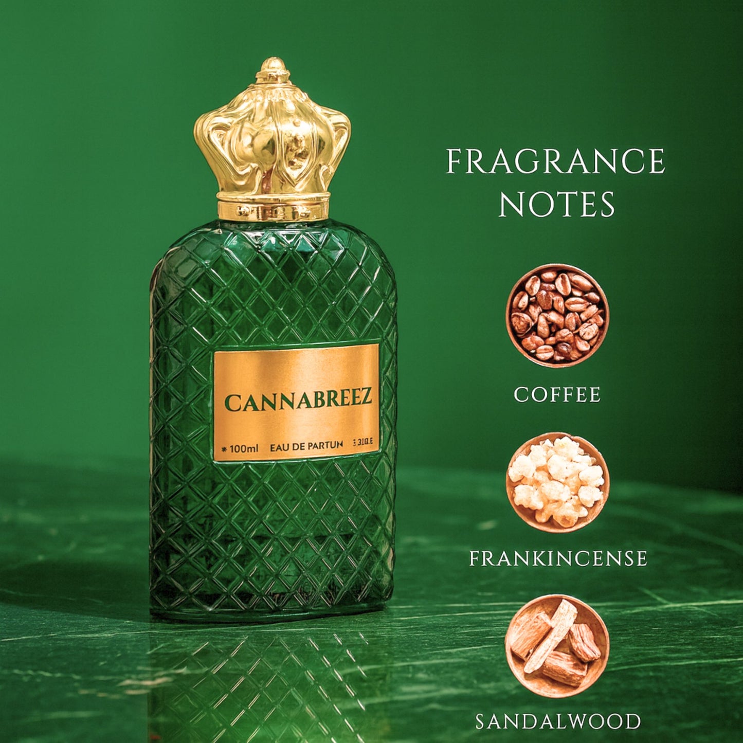 Cannabreez Perfume 100ml for Women & Men - Long-Lasting Eau de Parfum Spray