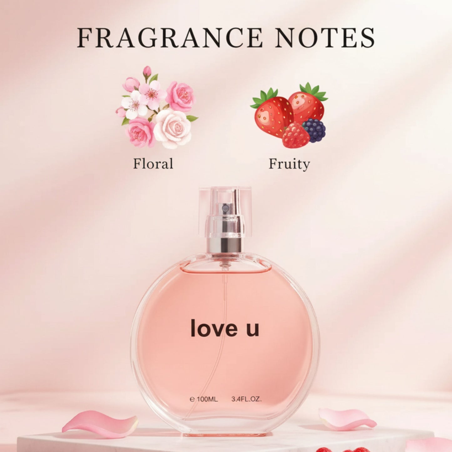 Love U Perfume 100ml for Women – Long-Lasting Eau de Parfum Elegant Everyday Fragrance