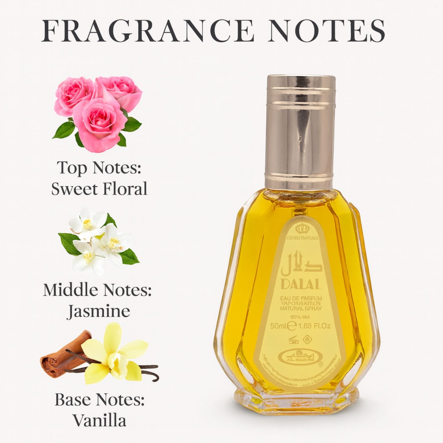Al-Rehab Dalal Perfume 50ml - Daily Wear, Elegant Long Lasting Fragrance Scent