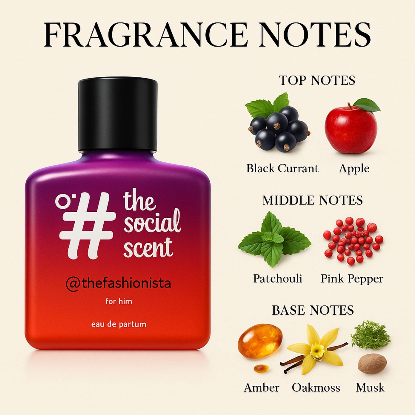 The Social Scent #THEFASHIONISTA for Him Perfume 100ml - Premium Long-Lasting Formula