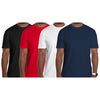 4-Pack Classic Plain T-Shirts Soft Comfortable Everyday Wear