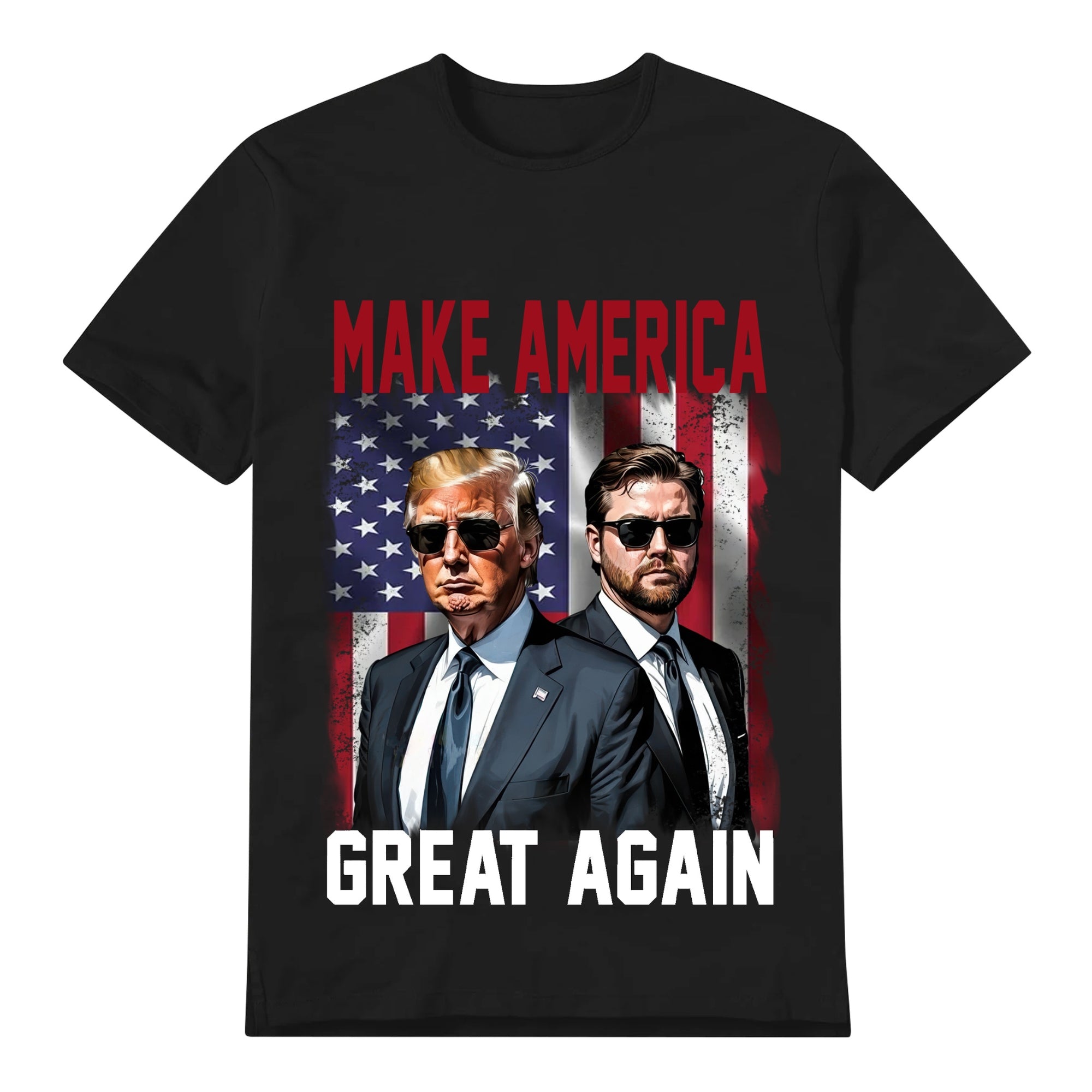 Unisex Graphic Tee Trump-Vance-Sunglasses Print Casual T-Shirt