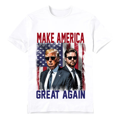 Unisex Graphic Tee Trump-Vance-Sunglasses Print Casual T-Shirt