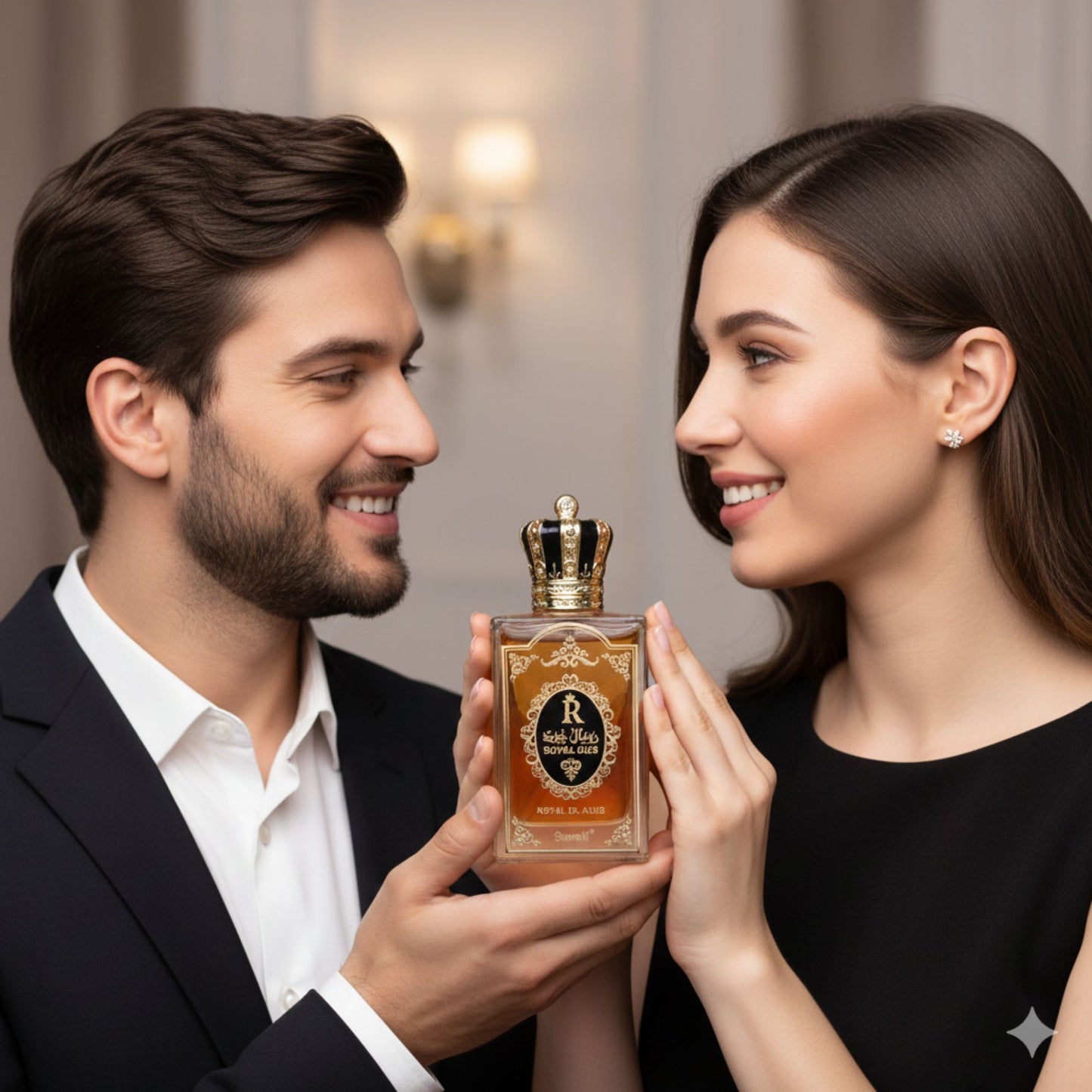 Surrati Royal Oud 3.4 FL.OZ Perfume for Men and Women - Unisex Luxury Oud Perfume, Long-Lasting Woody Oriental Scent