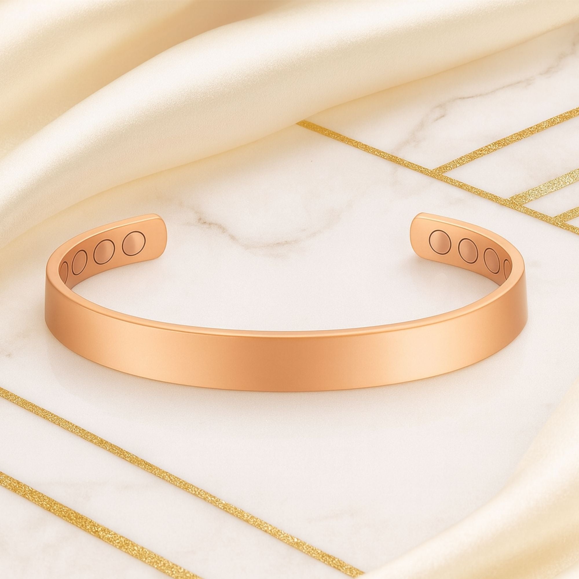 Copper Magnetic Therapy Bracelet - Durable Copper Healing Energy Band - Strength