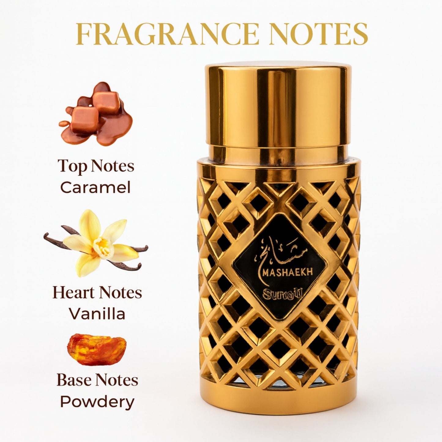 Surrati Mashaekh 3.4 FL.OZ Perfume for Men and Women - Luxury Unisex Long-Lasting Perfume