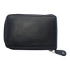 Women's Genuine Leather RFID Accordion Credit Card Holder with Zipper