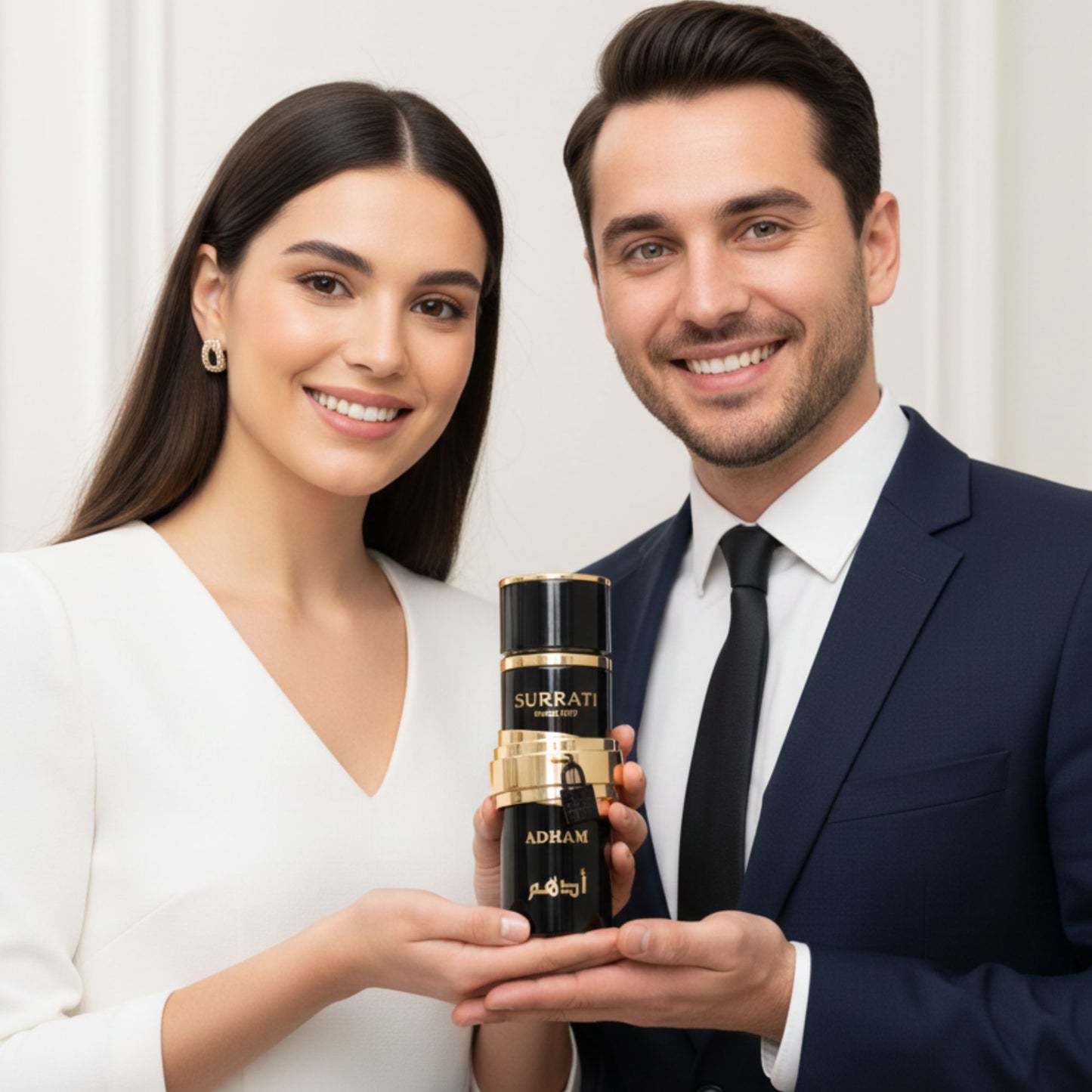 Surrati Adham 3.4 FL.OZ Perfume for Men and Women - Premium Spray Bottle Long-Lasting Unisex Arabian Perfume Luxury Fragrance