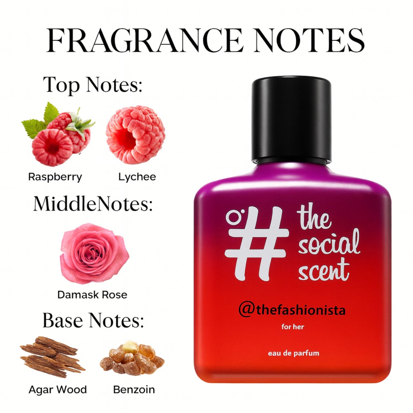 The Social Scent #THEFASHIONISTA for Her Perfume 100ml – Premium Long-Lasting Formula