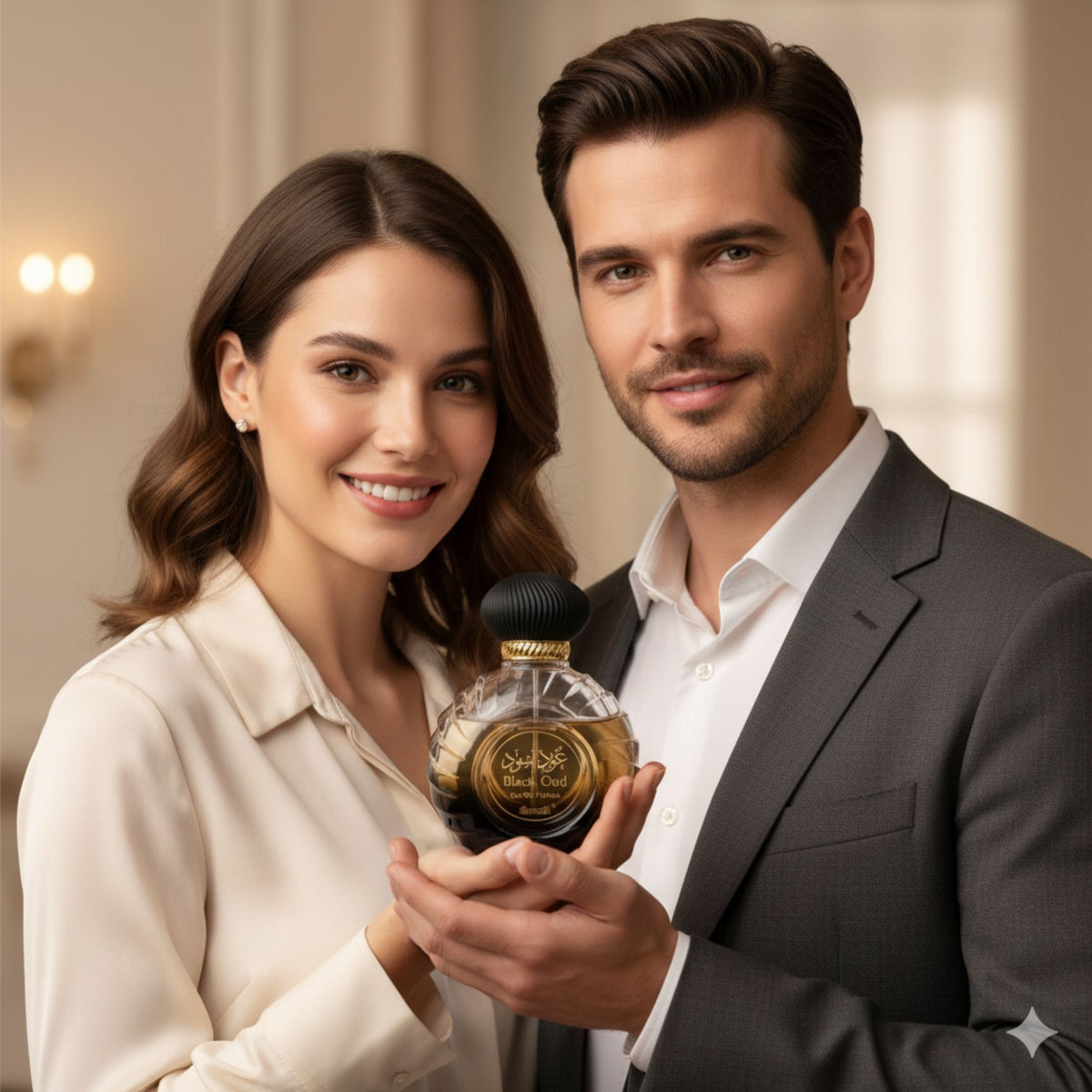 Surrati Black Oud 3.4 FL.OZ Perfume for Men and Women - Perfume Long-Lasting Unisex Arabian Luxury Fragrance