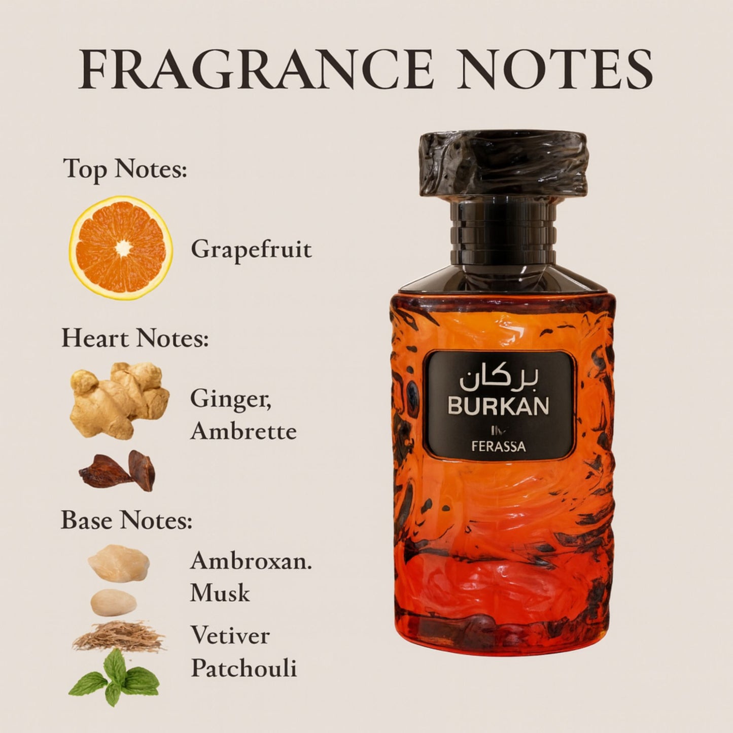 Ferassa Burkan 100 ml Perfume for Men and Women - Premium Long-Lasting Scent for Men and Women, Elegant Daily Wear Luxury Perfume Parfume