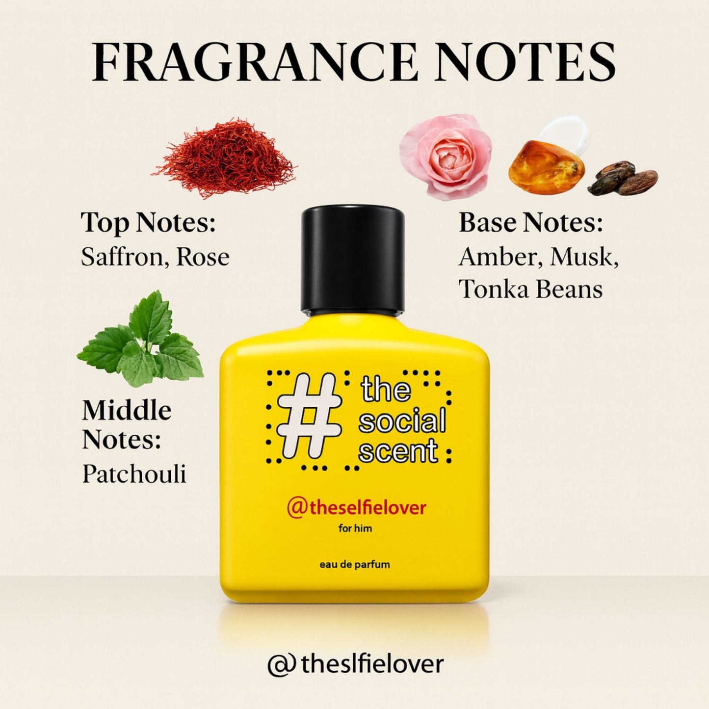 The Social Scent #THESELFIELOVER for Him Perfume 100ml – Premium Long-Lasting Scent, Everyday Wear
