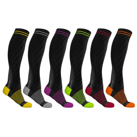 DCF Copper-Infused Elite Knee-High Compression Socks (6 Pairs)