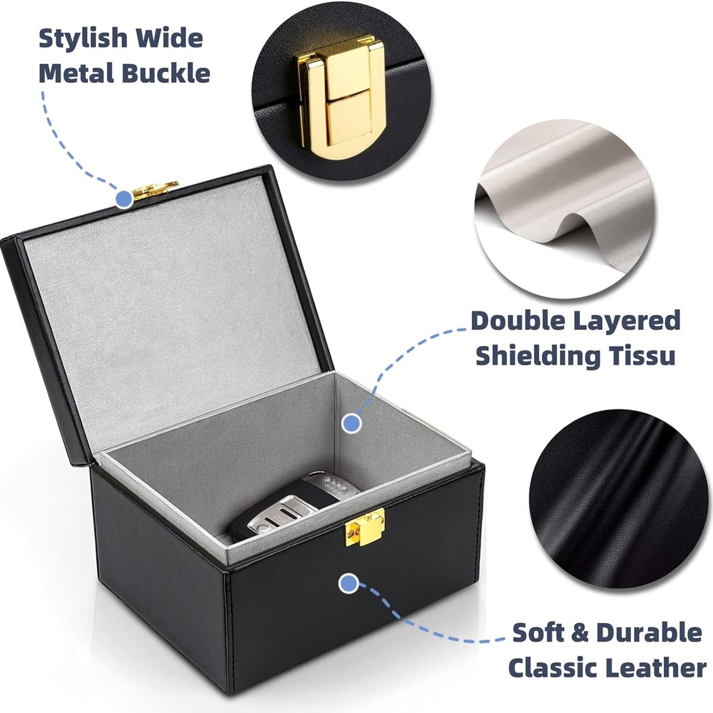 Car RFID Signal Blocking, Anti-Hacking Case Blocker, Anti-Theft Pouch