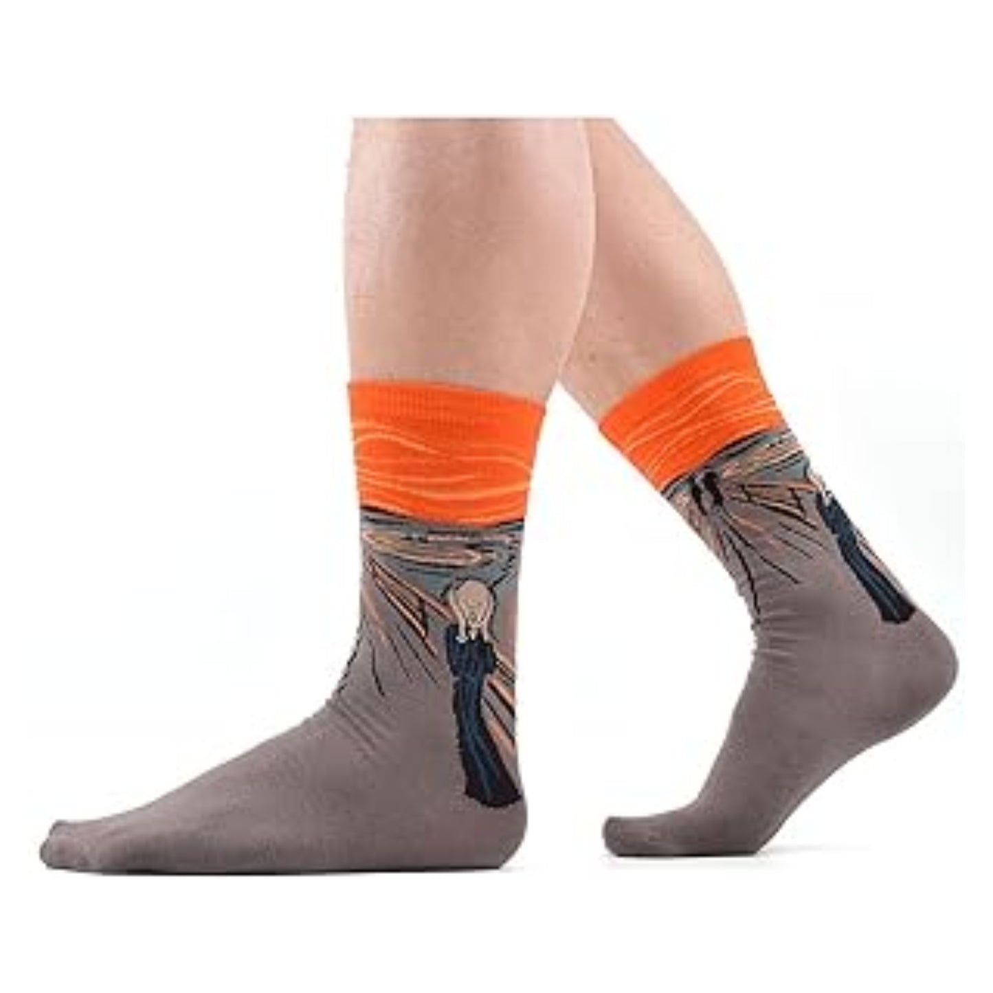 3-Pack Novelty Socks Fun & Famous Art Paintings Calf-Length Socks